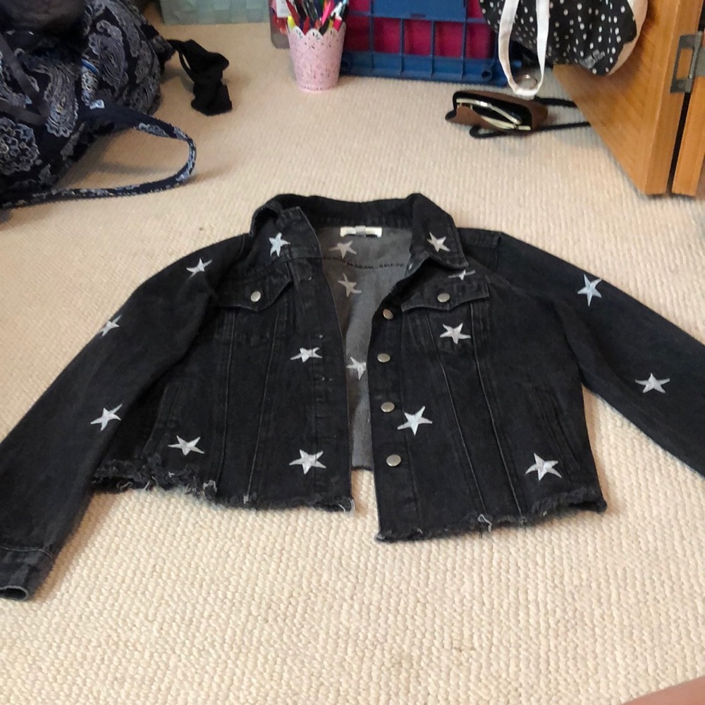 Brand new cropped Jean jacket
